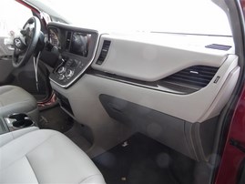 2017 TOYOTA SIENNA XLE RED 3.5 AT 2WD Z19822